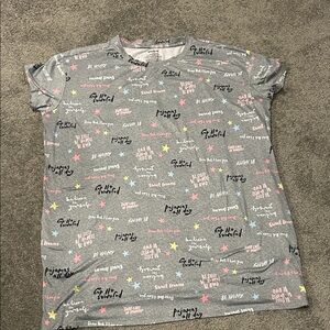 Gray Graphic Sleep Night Gown